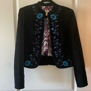 Lucky brand embroidered blazer
